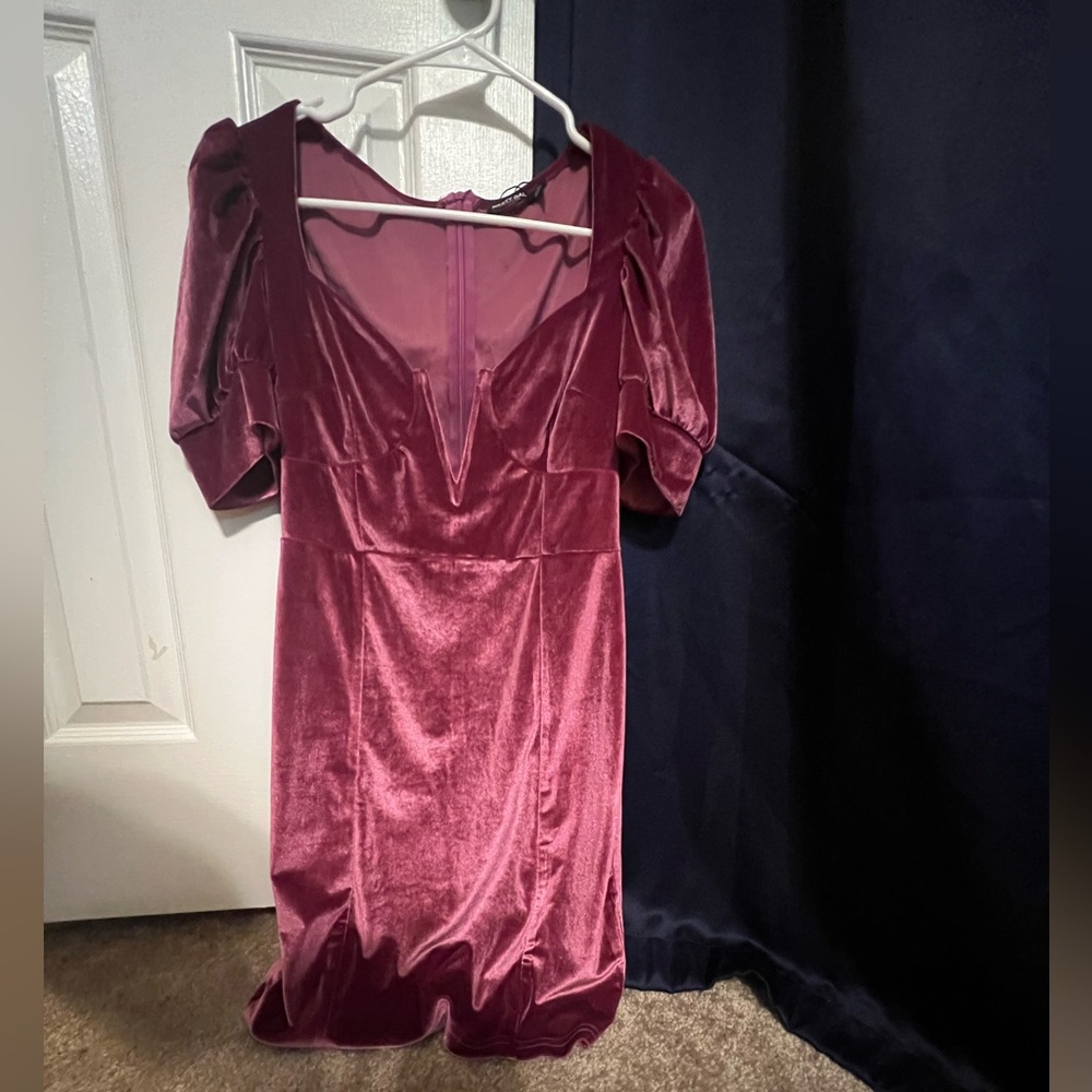 Crushed Velvet Cocktail Dress